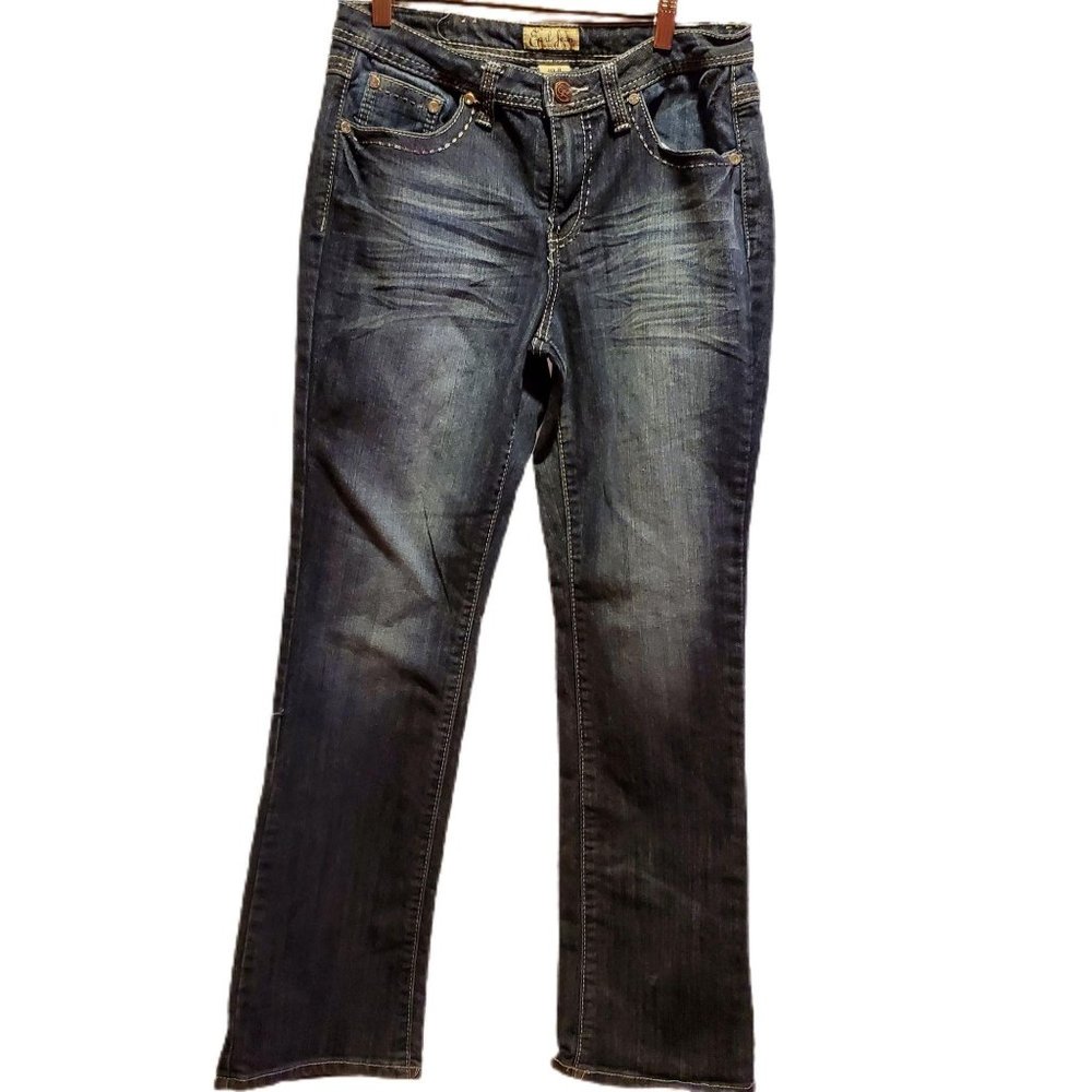 Earl Jeans Embroidered Boot Cut Jeans Womens Size